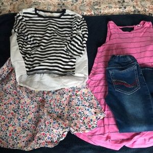 Girls size 6 LOT. Crewcuts Tea Splendid dress jean